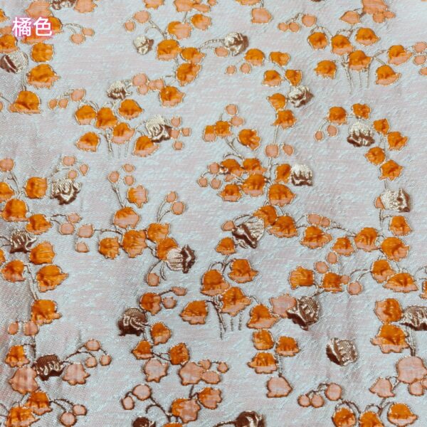 Yarn-Dyed Floral Jacquard Fabric — Lightweight & Elegant Texture