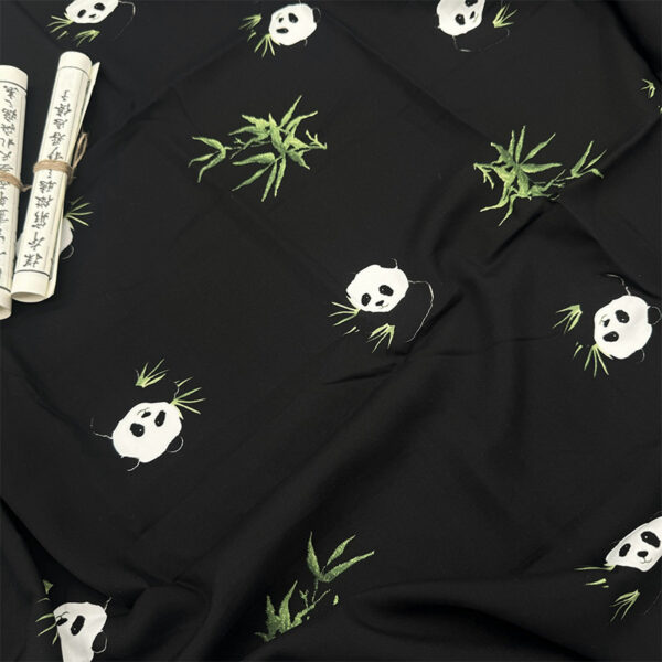 主图-24 100% Rayon Printed Cotton-Feel Fabric — Soft & Skin-Friendly Sleepwear Textile