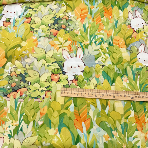 主图-34 100% Rayon Printed Cotton-Feel Fabric — Soft & Skin-Friendly Sleepwear Textile