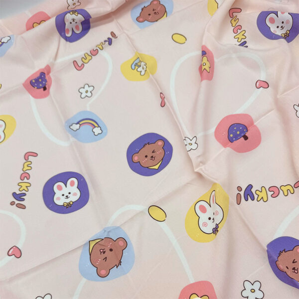 主图-58 100% Rayon Printed Cotton-Feel Fabric — Soft & Skin-Friendly Sleepwear Textile