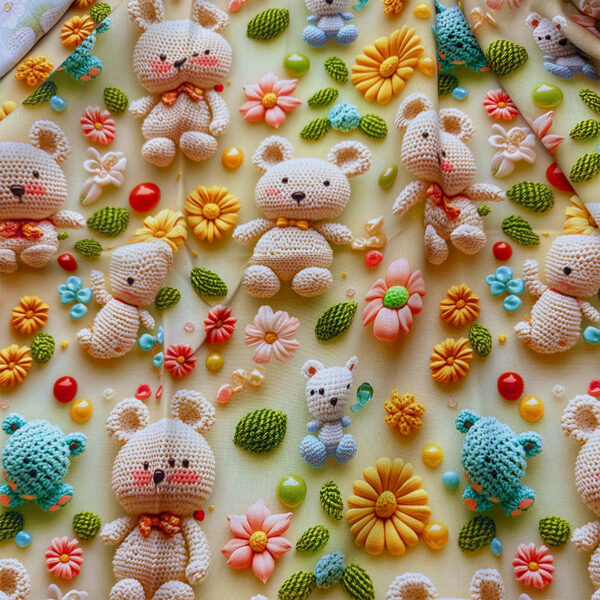 主图-59 100% Rayon Printed Cotton-Feel Fabric — Soft & Skin-Friendly Sleepwear Textile