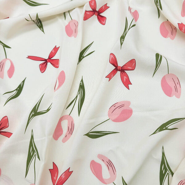 主图-61 100% Rayon Printed Cotton-Feel Fabric — Soft & Skin-Friendly Sleepwear Textile