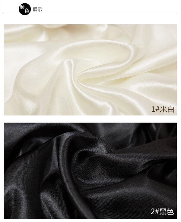 Premium Dyed Satin Lining Fabric — Smooth, Lustrous & Drapable
