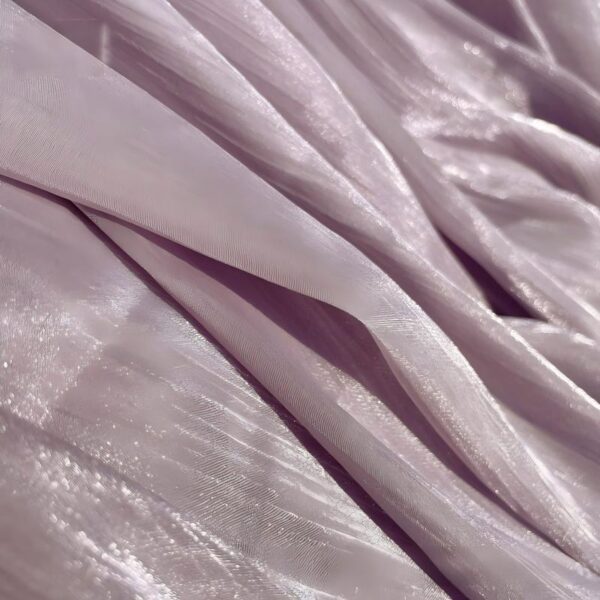 Polyester Satin Crinkle Chiffon Fabric — Soft Drape with Subtle Sheen