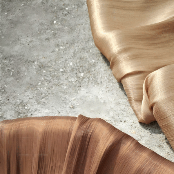 Polyester Satin Crinkle Chiffon Fabric — Soft Drape with Subtle Sheen