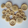 Button Button Monopoly Natural Wood Button Wooden Button