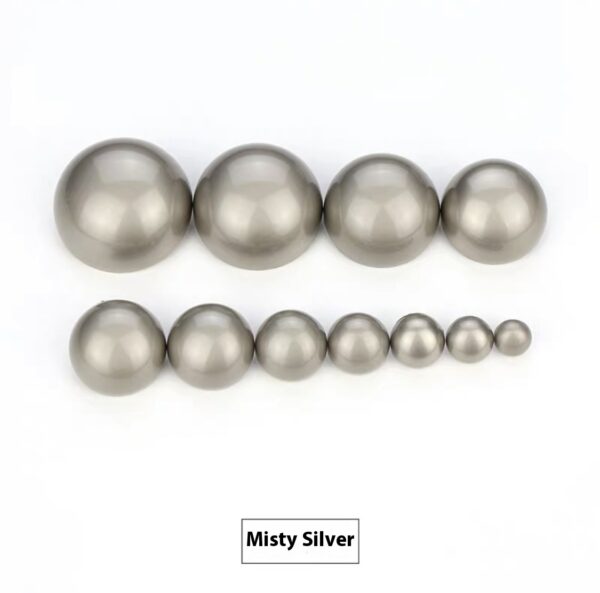 Metal Shank Mushroom Button — Glossy Decorative Fastening for Denim & Outerwear