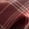 Brushed Viscose Plaid Fabric — Heavyweight Woven Material for Outerwear