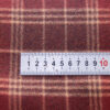 Brushed Viscose Plaid Fabric — Heavyweight Woven Material for Outerwear