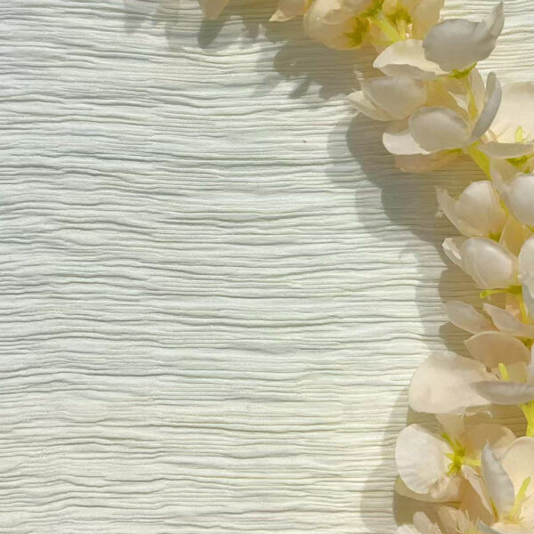 Crinkle Jacquard Viscose Nylon Fabric — Textured Lightweight Woven Apparel Material