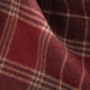 Brushed Viscose Plaid Fabric — Heavyweight Woven Material for Outerwear